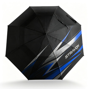 high-quality durable double layer golf <b>umbrella</b> strong <b>windproof</b> waterproof air vented fiberglass frame large rain <b>umbrella</b> - Product Image 1