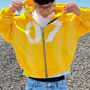 <span class=keywords><strong>Felpa</strong></span> con Cappuccio <span class=keywords><strong>Rosa</strong></span> <span class=keywords><strong>Oversize</strong></span> con Zip, Stampa Personalizzata, Cotone Pesante 450 Gsm, Vestibilità Ampia, Produzione Huili - Product Image 3