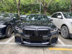 Lame de pare-choc avant en Fiber de carbone, accessoire de voiture, <span class=keywords><strong>BMW</strong></span> série 7 G11 G12 730 740 <span class=keywords><strong>750</strong></span> 760 m-tech Sport <span class=keywords><strong>2019</strong></span> — 2022, Sedan 4 portes - Product Image 3