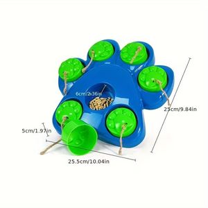 Jouet distributeur de friandises interactif pour animaux de compagnie, forme de patte, pour chiens et chats - Product Image 6