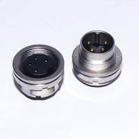Connecteur M16 12V en laiton moulé par injection avec faisceau de câbles blindé, connecteurs mâle/femelle, indice de protection IP67