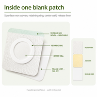 Patch en tissu non tissé Spunlace sur mesure, doux, respirant, vierge, pour points d'acupuncture, personnalisation par dessin