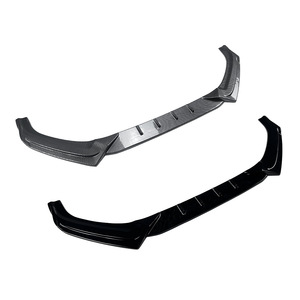 Audi A4 B9 <b>Sline</b> Front Lip Spoiler Carbon Fiber Texture Matte Finish 2017-2019 Car Body Kit - Product Image 5