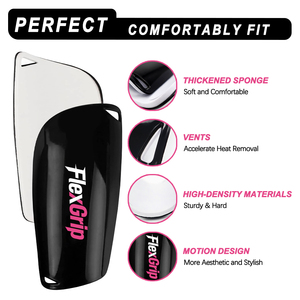 Protège-tibias FlexGrip Custom Professional Mini, légers, respirants, avec coussin en EVA, protection des mollets - Product Image 3