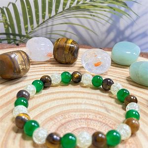 Bracelet en pierre naturelle avec perles de verre colorées, Symbole de Succès et de Motivation, Fabricant Vérifié, Option d'expédition Assurée - Product Image 1