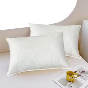 Lembut dan mendukung 48874CM 100% kain katun bantal tempat tidur rumah dan Hotel bulu bantal