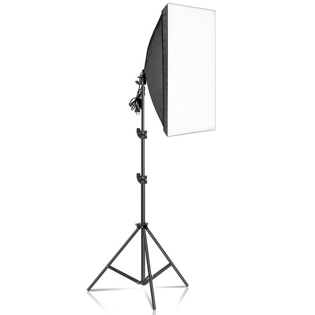 50X70 Softbox with 45w Blub with 2m Light Stand Lighting Continuous Light Kit Accessories for Photographic Photo Studio