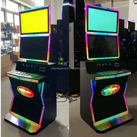 Salle de jeu Cabinet de machine de jeu populaire à double compétence Écran LCD de 23.6 pouces Cabinet métallique de saut de danse avec lumière LED colorée