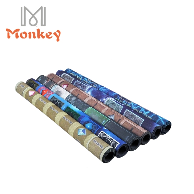 MONKEY Custom Large Size 24inch X24inch Heated Neoprene Rubber Card Game Play Mat-Stock