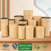 Cylindre en papier recyclable OEM pour l'alimentation, impression personnalisée, bio