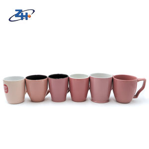 Пользовательские Розовый Цвет Глазурованная Керамическая кофейная кружка со специальной ручкой кружка для воды - Product Image 2