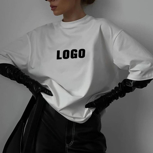 L801043 Custom OEM ODM Wholesale High Quality Summer Women's T-Shirts Top Embroidered Crew Neck Graphic Tee Women T Shirts - Product Image 2