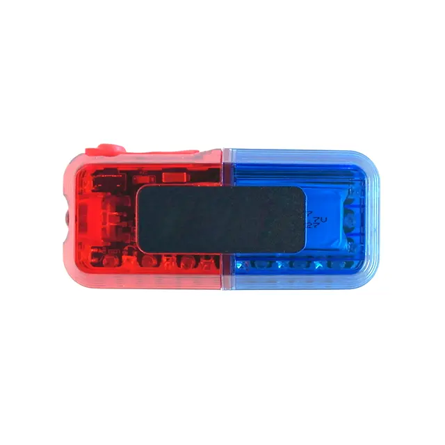 Vaststelling Rood Blauw Mini Led Beveiliging Verkeer Schouder Waarschuwing Flashing Strobe Schouder Licht