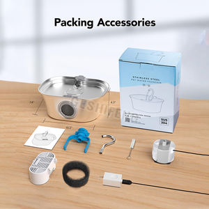 Dispensador de Agua para Mascotas de 3.2L con Carcasa de Acero Inoxidable, Fuente de Agua Inteligente con Circulación Automática y Ventana en Forma de O - Product Image 4