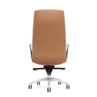 Chaise de bureau de luxe en cuir véritable et PU, design moderne, hauteur réglable, ergonomique, confortable, pivotante, pour ordinateur et étude