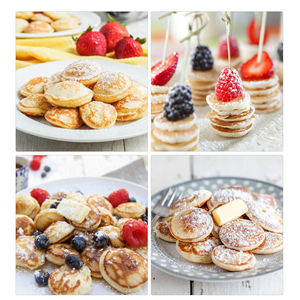 تخصيص شعار جديد آلة وجبات خفيفة 50 ثقوب الحب على شكل البسيطة فطيرة صانع Poffertjes الشواية Stroopwafel صنع آلة - Product Image 6