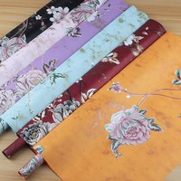 Papier d'emballage classique parfumé à la rose, motif floral vintage, imperméable, pour bouquet, Saint-Valentin, Fête des Mères, en pâte vierge, cadeau artisanal