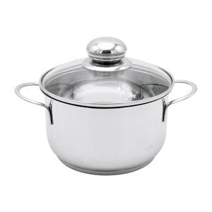 Meat <b>Pot</b> Saturn <b>Pot</b> Glass Lid Stainless Steel Soup Stock <b>Pot</b> 20cm - Product Image 1