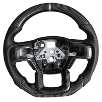 Volant de voiture en fibre de carbone personnalisé pour Ford Raptor F150 F180 Ranger Explorer, accessoires de volant de voiture
