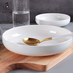 Set di Piatti in Porcellana Bianca DianTong per Hotel e Ristoranti, Lavabili in Lavastoviglie, 4/8 Pollici, per Cena/Zuppa - Product Image 4