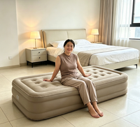 Matelas Gonflable Électrique Portable Moderne pour le Camping, Auto-Gonflant en PVC, Pliable et Adapté à la Chambre à Coucher, Meuble de Maison
