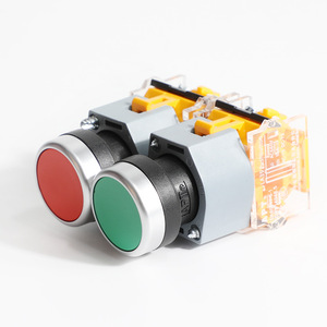 Interrupteur à bouton-poussoir LA39-B2-11g IP65 10A en plastique et laiton, type plat autobloquant, contrôle industriel - Product Image 4
