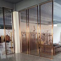 Écran de confidentialité pliable en acier inoxydable personnalisé, clôtures en acier corten pour l'extérieur, décoration de jardin, écran pour salon, panneau