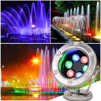Hotake OEM 12W 1W Flash Mount piscine plongée LED éclairage sous-marin projecteur creusé 28W RGB 10 pouces pour fontaine