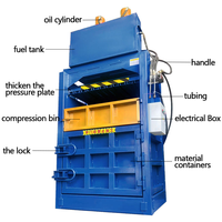 Presse à balles et hydraulique pour bouteilles et canettes Industries agricoles-roulements PLC durables Ferraille de paille inoxydable professionnelle