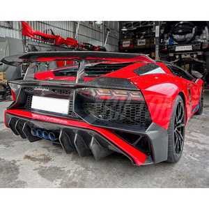 SV LP750 Style High Quality Carbon Fiber BodyKit For Lamborghini Aventado LP700 LP740 Front Bumper Rear Bumper Spoiler <b>Wing</b> - Product Image 5