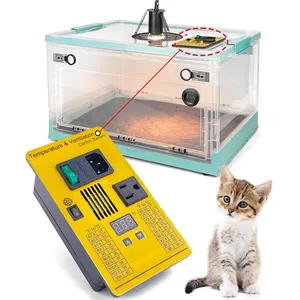 AromaNano智能小狗培养箱，带风扇和温度控制器，带加热和氧气管的培养箱，用于新生动物