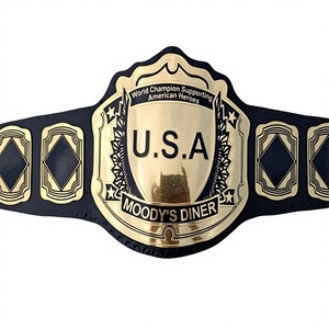 Cinturón de Campeonato Personalizado de Alta Resistencia, Aleación de Zinc, Chapado en Oro, para Jiu-Jitsu, Karate, Entrenamiento de Artes Marciales, 2 cm de Grosor, Unisex - Product Image 1