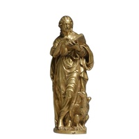 Sculpture de la Vierge Marie en bronze patiné antique, faite à la main, moulage à la cire perdue, statue de Notre-Dame, ornement religieux catholique
