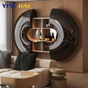 Meuble bar mural de luxe pour vin, extensible, pour la maison, le salon, la salle à manger, l'hôtel, modèle Yh-hd06 - Product Image 6