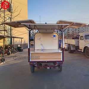 Belyoo <span class=keywords><strong>Tricycle</strong></span> électrique Tuk Tuk Ape Piaggio Chariot de nourriture Mobile Mini Hot Dog Chariot de café Camion de crème glacée Camion de restauration rapide à vendre - Product Image 4