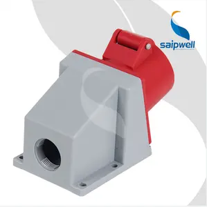 Saipwell ซ็อกเก็ตปลั๊กไฟฟ้า110V แบบกันน้ำสำหรับอุตสาหกรรม