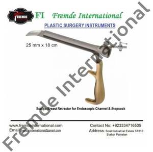 Ciseaux de rhinoplastie certifiés CE & ISO Fomon 12.5cm Instruments chirurgicaux en acier inoxydable Matériau métallique - Product Image 4