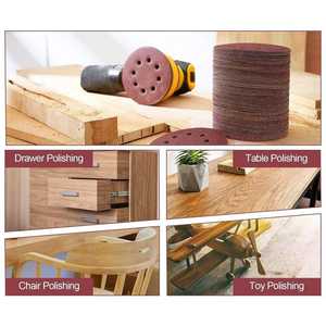 Envío Gratuito en 24 Horas en EE. UU., Stock Local, 50 Discos de Lijado de 5 Pulgadas, Grano 600, 8 Orificios, con Velcro para Lijadora Orbital - Product Image 5