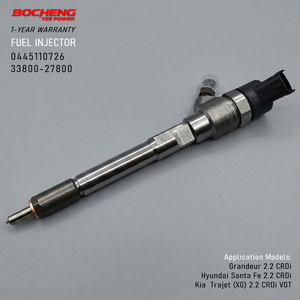 Inyector <span class=keywords><strong>Diesel</strong></span> Common Rail 0445110726 33800-27800 Inyección de Combustible para <span class=keywords><strong>Hyundai</strong></span> <span class=keywords><strong>Santa</strong></span> <span class=keywords><strong>Fe</strong></span> Grandeur Kia Trajet Motor 2.2L D4EB - Product Image 1