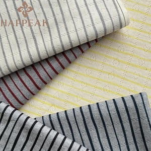 Tissu tricoté ajouré HAPPEAK <span class=keywords><strong>de</strong></span> haute qualité, 175 g/m², léger, imprimé rayé, pour vêtements <span class=keywords><strong>de</strong></span> détente <span class=keywords><strong>de</strong></span> boutique - Product Image 2