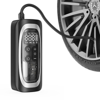 T03 écran Transparent 12 volts dc portable pompe de gonflage de pneu de voiture portable ou voiture mini compresseur d'air pompe à pneu vélo 150 psi