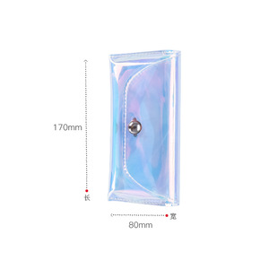 Estuche elegante para gafas de sol, estuche para lentes de contacto de PVC con láser para niña, bolsa para gafas de sol, caja de almacenamiento transparente y colorida - Product Image 1