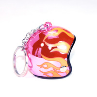 Porte-clés tortue de mer en peluche en plastique chinois avec breloque de sac et pendentif casque de sécurité scintillants de haute qualité