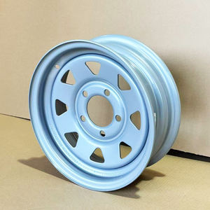 Nouvelles pièces de <span class=keywords><strong>remorque</strong></span> en acier, jantes argentées 13*4.5J 114.3mm PCD pour <span class=keywords><strong>bateau</strong></span>/moto/véhicules agricoles, voitures de tourisme, remplacement - Product Image 1