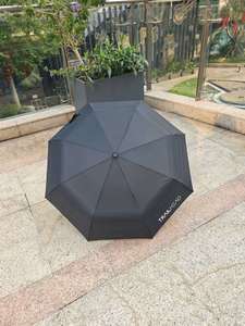 <span class=keywords><strong>Parapluie</strong></span> pliant coupe-vent Chakipee - <span class=keywords><strong>Parapluie</strong></span> inversé automatique noir pour femmes et hommes <span class=keywords><strong>XXL</strong></span> compact 10 baleines 210T - Product Image 3