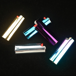 Metal <b>Lighter</b> Case Cover Holder Mirror Surface Blue Color for Common <b>Lighter</b> Full Size <b>Lighter</b> Type J6 - Product Image 6