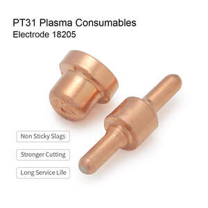 PT31 pas cher <span class=keywords><strong>prix</strong></span> <span class=keywords><strong>Plasma</strong></span> cuivre électrode 18205 35/50A et buse en laiton <span class=keywords><strong>Plasma</strong></span> consommables - Product Image 2