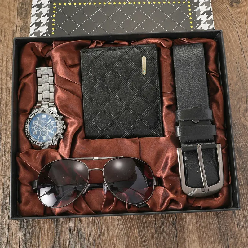 GT09 prodotti unici set regalo per anniversario compleanno regalo set per uomo orologi regalo per uomo borsa uomo cravatte da uomo