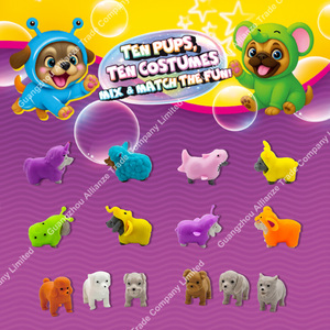 Juguete elástico antiestrés, juguete de simulación, lindo tiburón, unicornio, elefante, ropa de animales, disfraz de fiesta, juguete de apretar de perro Kawaii - Product Image 4