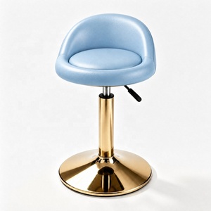Chaise de bar contemporaine en cuir avec mécanisme pivotant fluide, chaise de salle à manger moderne pour restaurant, tabouret de bar commercial à hauteur réglable - Product Image 4